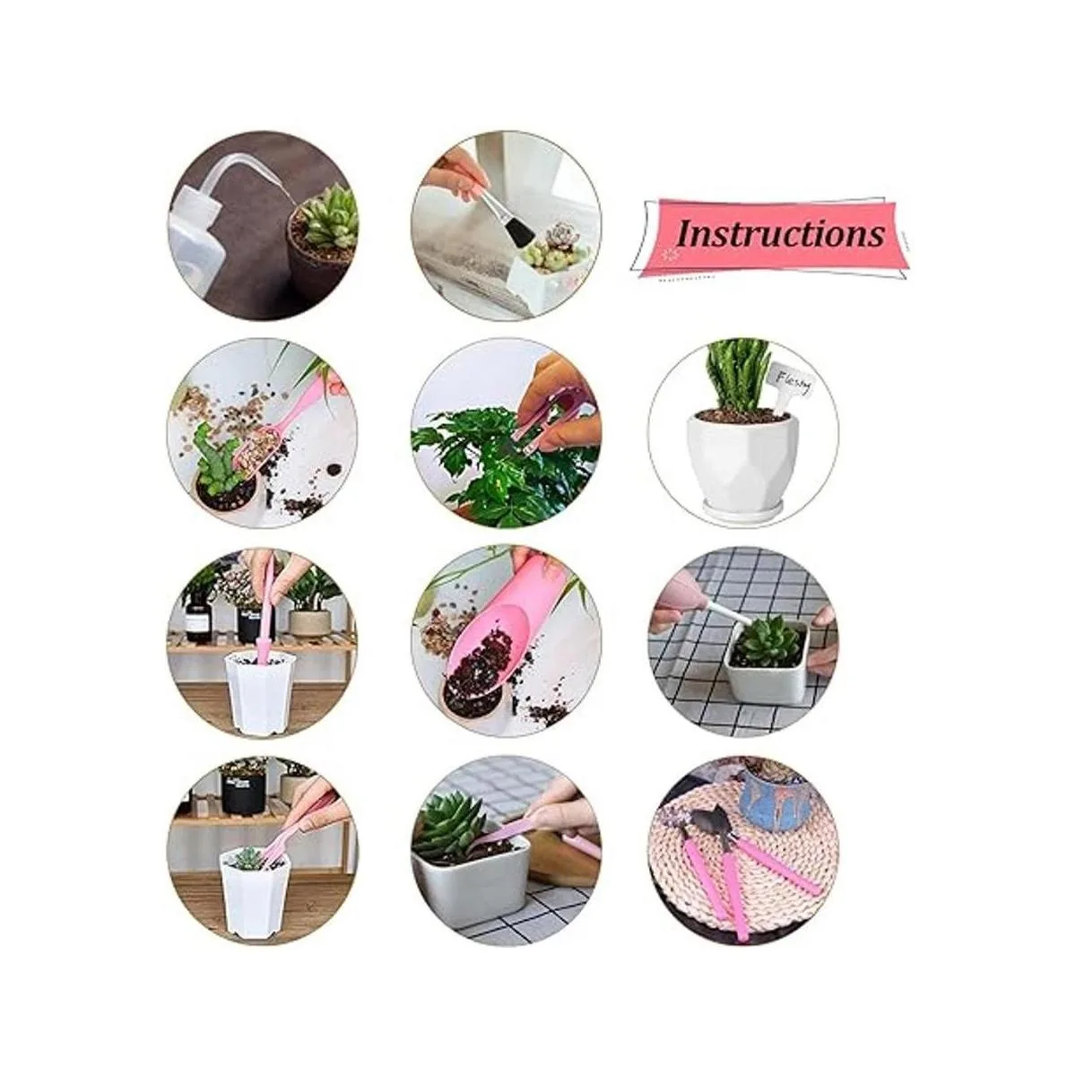 Melphoe Juego de 12 herramientas de jardinería para