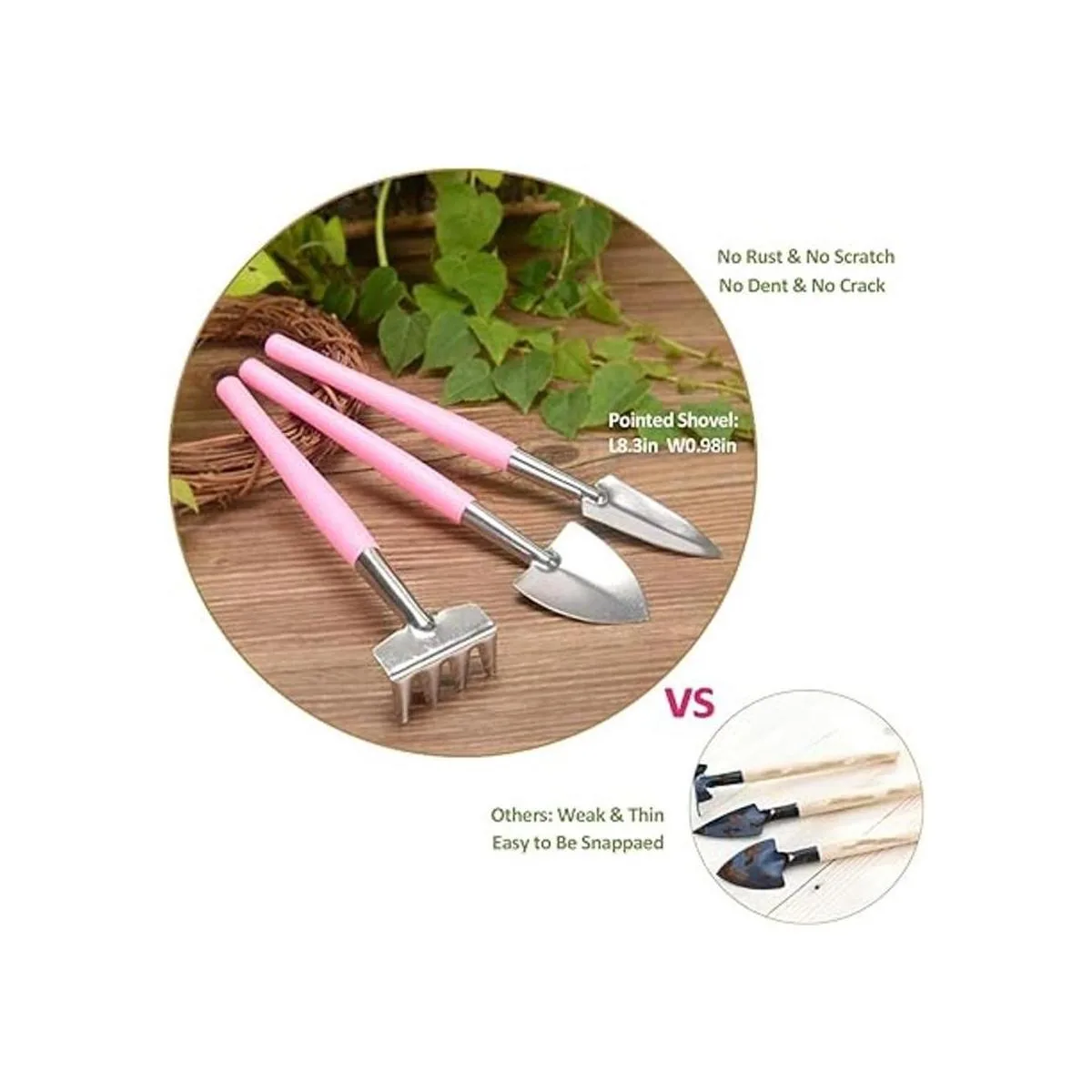 Melphoe Juego de 12 herramientas de jardinería para