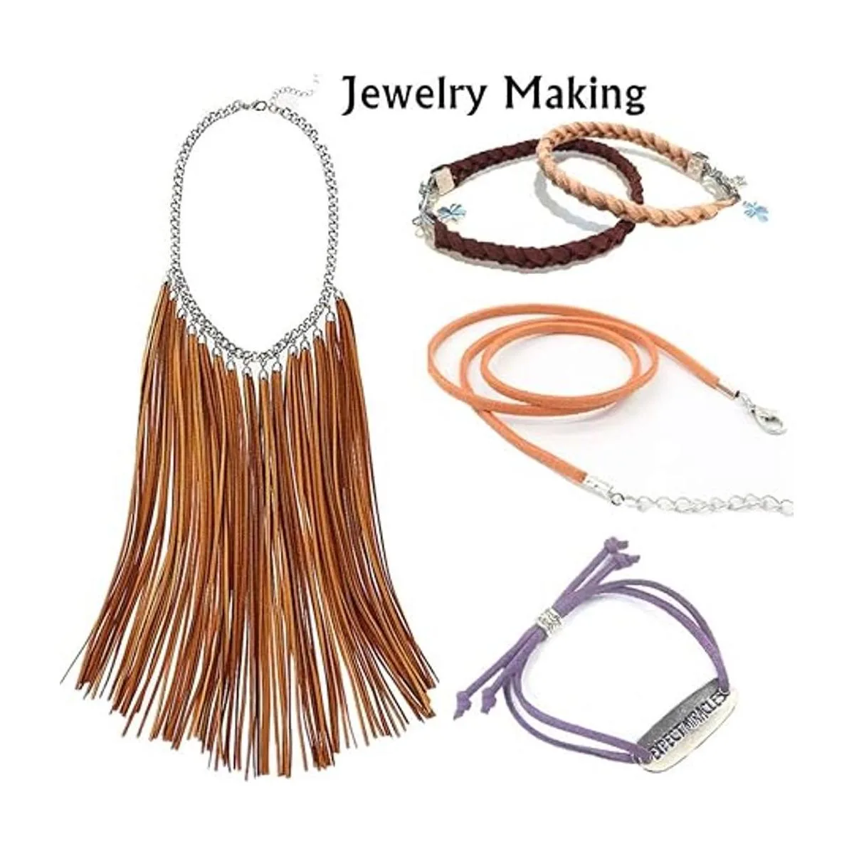 Cordón de encaje de ante sintético de 100 metros suave