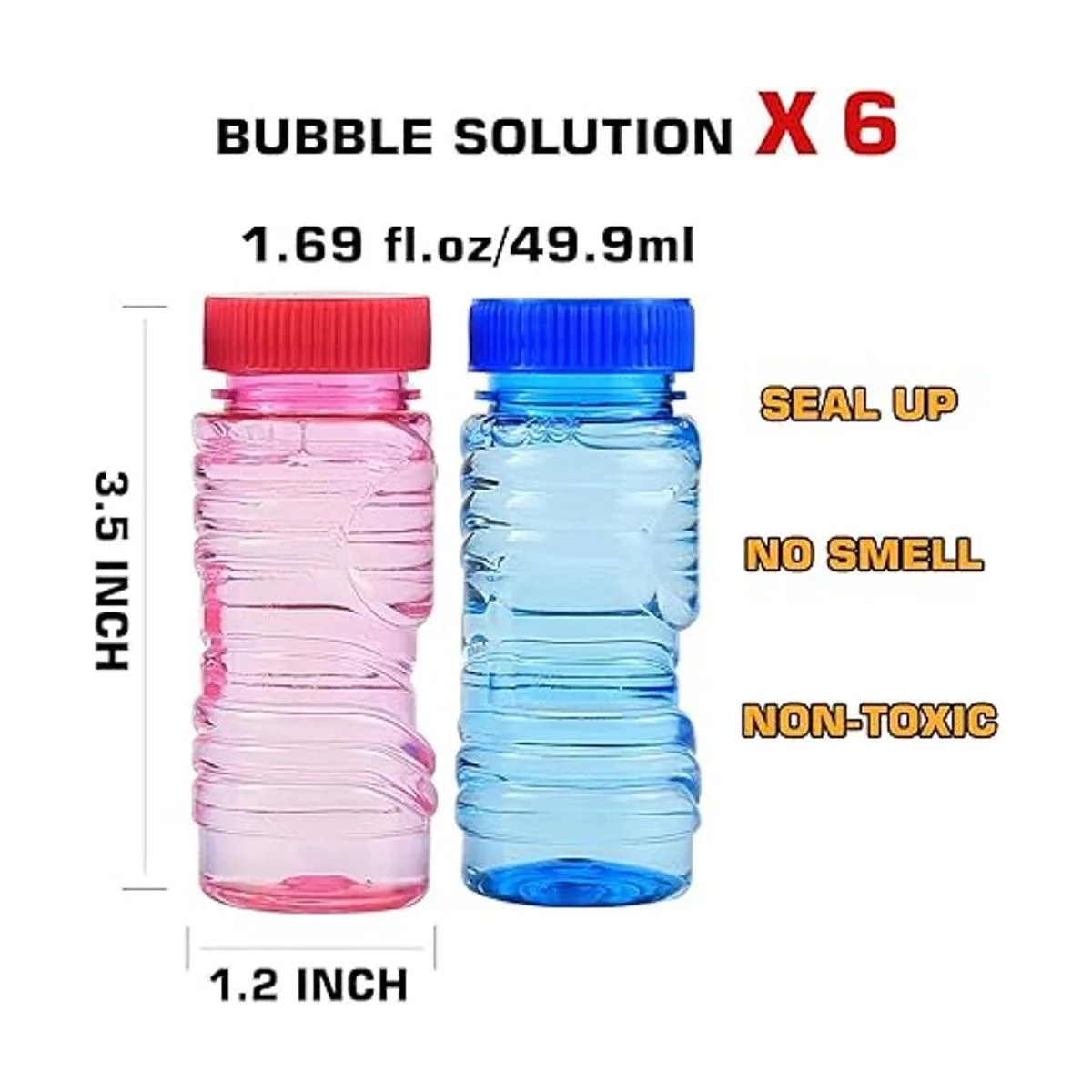 6 piezas de de burbujas con luz LED no necesita_5