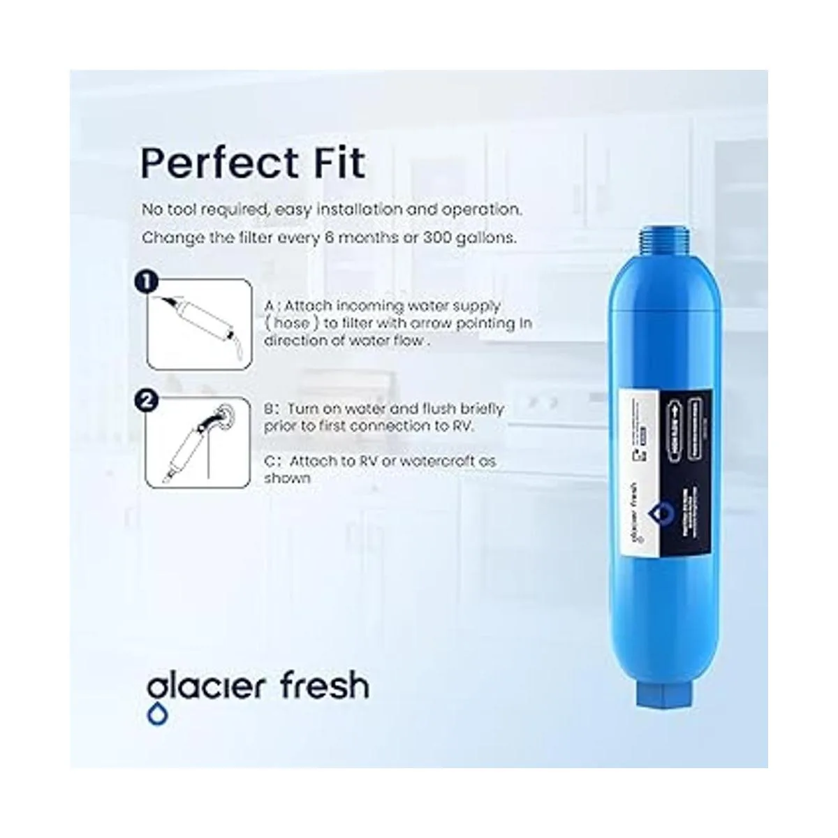 GLACIER FRESH Filtro de agua para vehículos_5