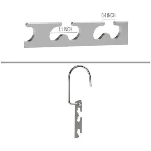 GEFTOL Perchas de metal para ahorrar espacio colgador