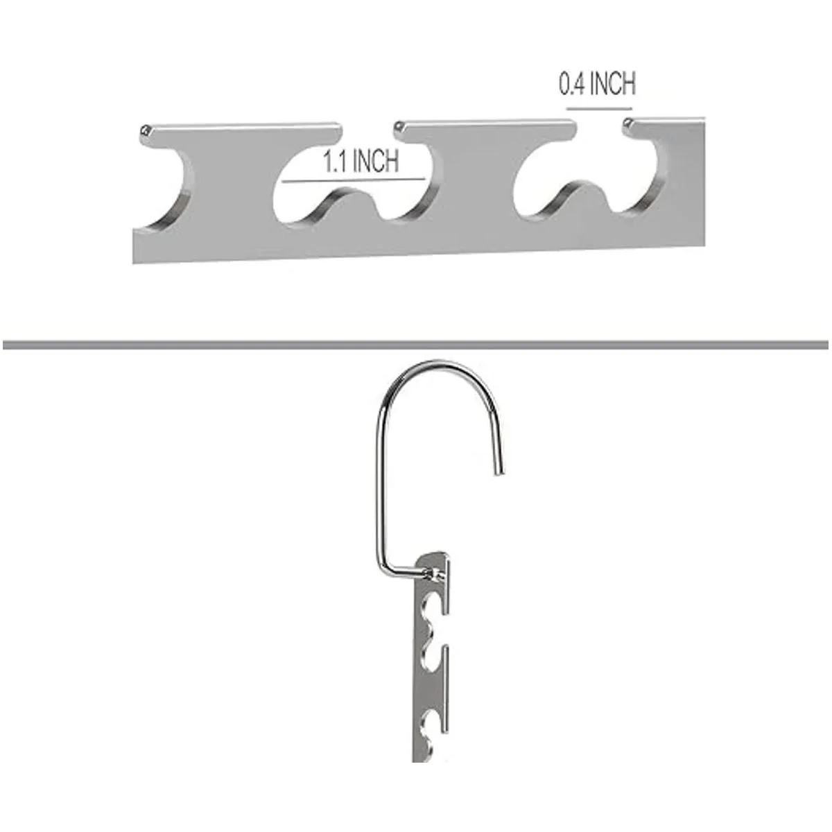 GEFTOL Perchas de metal para ahorrar espacio colgador