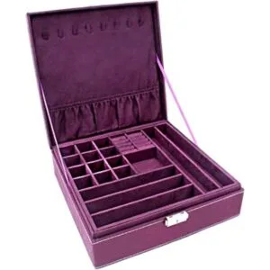 KLOUD City Estuche organizador de joyería de dos capas con_1