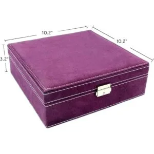 KLOUD City Estuche organizador de joyería de dos capas con_4