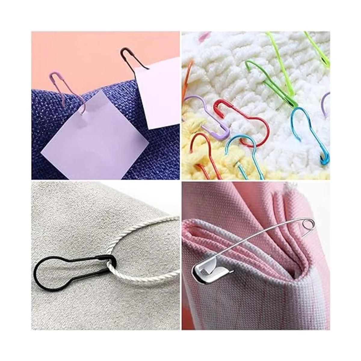 1200 pines de seguridad de metal de 22 colores bulbos de