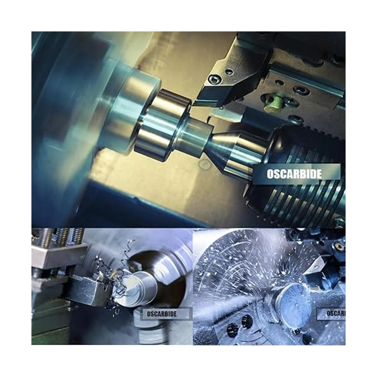 OSCARBIDE Juego de 7 piezas de mango CNC de 38 pulgadas