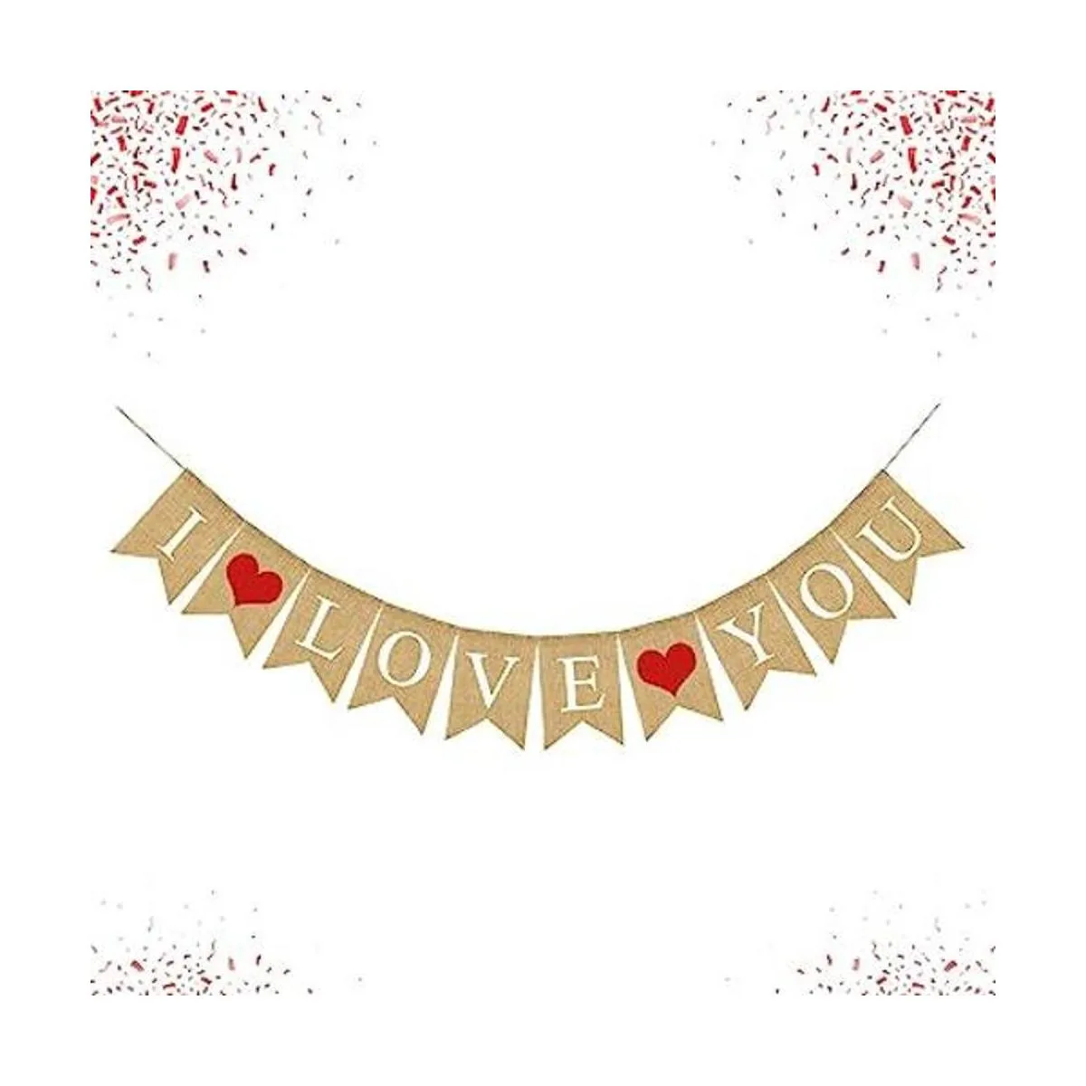 I Love You Banner arpillera 10 pies sin bricolaje_1