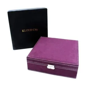 KLOUD City Estuche organizador de joyería de dos capas con_5