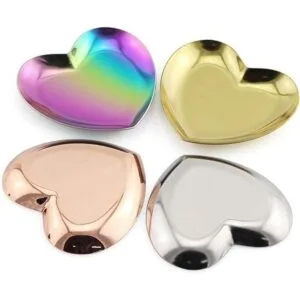 JCBIZ Bandeja de almacenamiento de metal con forma de_5