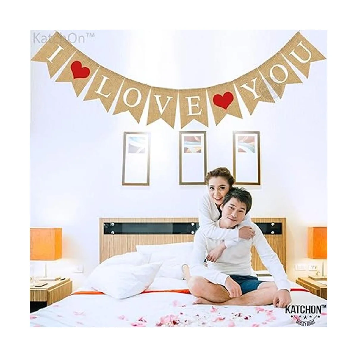 I Love You Banner arpillera 10 pies sin bricolaje_6