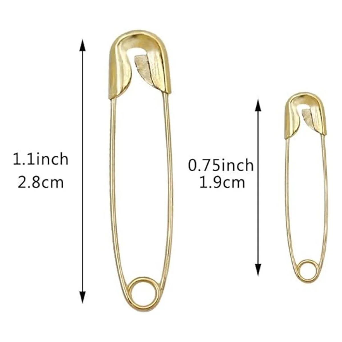 1200 pines de seguridad de metal de 22 colores bulbos de