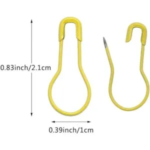 1200 pines de seguridad de metal de 22 colores bulbos de