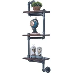 Estantería industrial de tubería montada en la pared_1