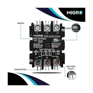 Contactor de uso definido de 50 amperios de 3 polos_3