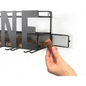 Soduku Estante para vino de metal 4 tallos largos