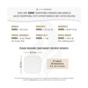 Papel pergamino para freidora de aire XL a XXL compatible_3
