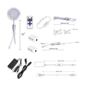 AIBOO Kit de iluminación para debajo del gabinete luces_2