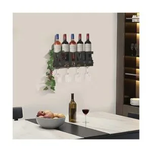 Soduku Estante para vino de metal 4 tallos largos