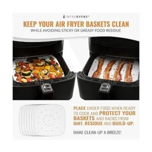 Papel pergamino para freidora de aire XL a XXL compatible_5