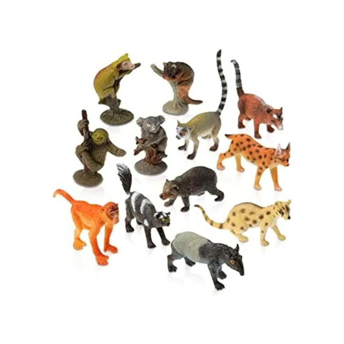 ArtCreativity Juego de 12 figuras de selva tropical Mini_1
