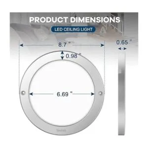 Lámpara de techo LED de montaje empotrado equivalente a_2