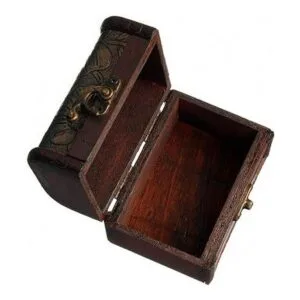 Hofumix Cajas de joyería de madera caja de tesoro