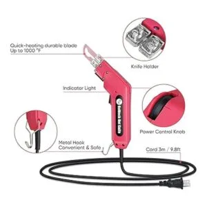 RoMech Cortador de tela de 100 W cuchillo caliente