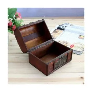 Hofumix Cajas de joyería de madera caja de tesoro