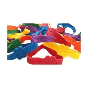 Dondor Pulseras de goma con estampado de patas pulsera de_2