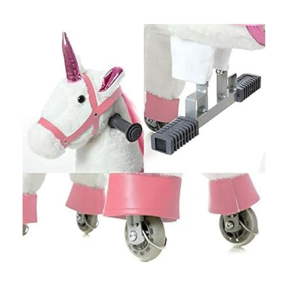 JoJoPooNy Juguetes de unicornio para niñas montar en_6