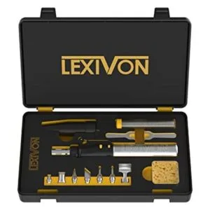LEXIVON Juego de sopletes de butano para soldadura Negro_1