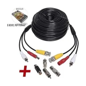 Cámara de seguridad de audio HD de 100 pies BNC cable de_2