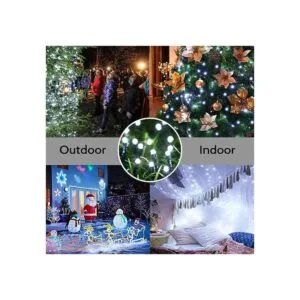Toodour Luces solares de Navidad 200 luces LED 8 modos