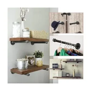 Home TZH Soporte de estante de 0.5 in 4 unidades