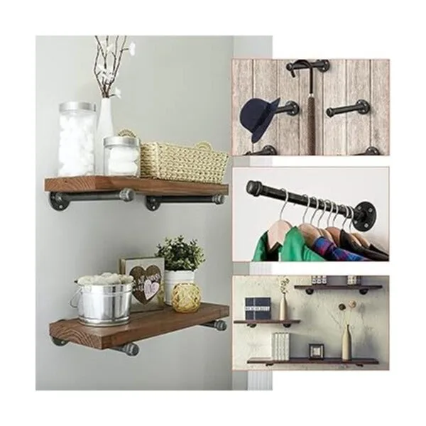 Home TZH Soporte de estante de 0.5 in 4 unidades