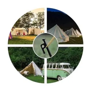 RIY Estacas de tienda de campaña resistentes de 12_2