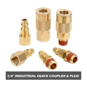 Hromee Air Hose Fittings 14 Inch NPT Brass Quick Connect_3