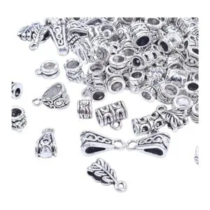 Jdesun Cuentas espaciadoras de 3.53 oz 14 estilos plata