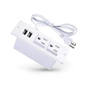 Toma de corriente empotrada para conferencias con puertos_1