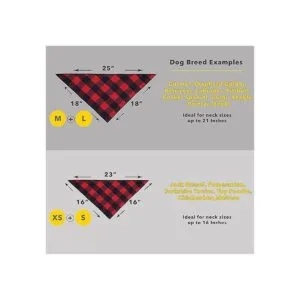 Odi Style Pañuelos de búfalo a cuadros para perros 4_3
