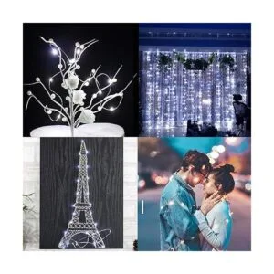 TingMiao serie de luces LED con estrellas luces de hada;