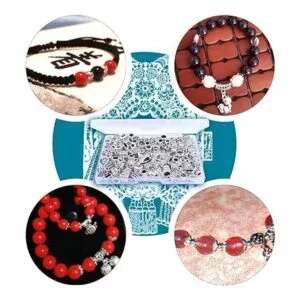 Jdesun Cuentas espaciadoras de 3.53 oz 14 estilos plata