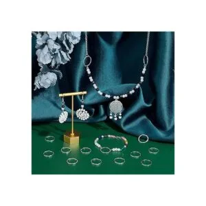 PH PandaHall UNICRAFTABLE 50 anillos de aleación de