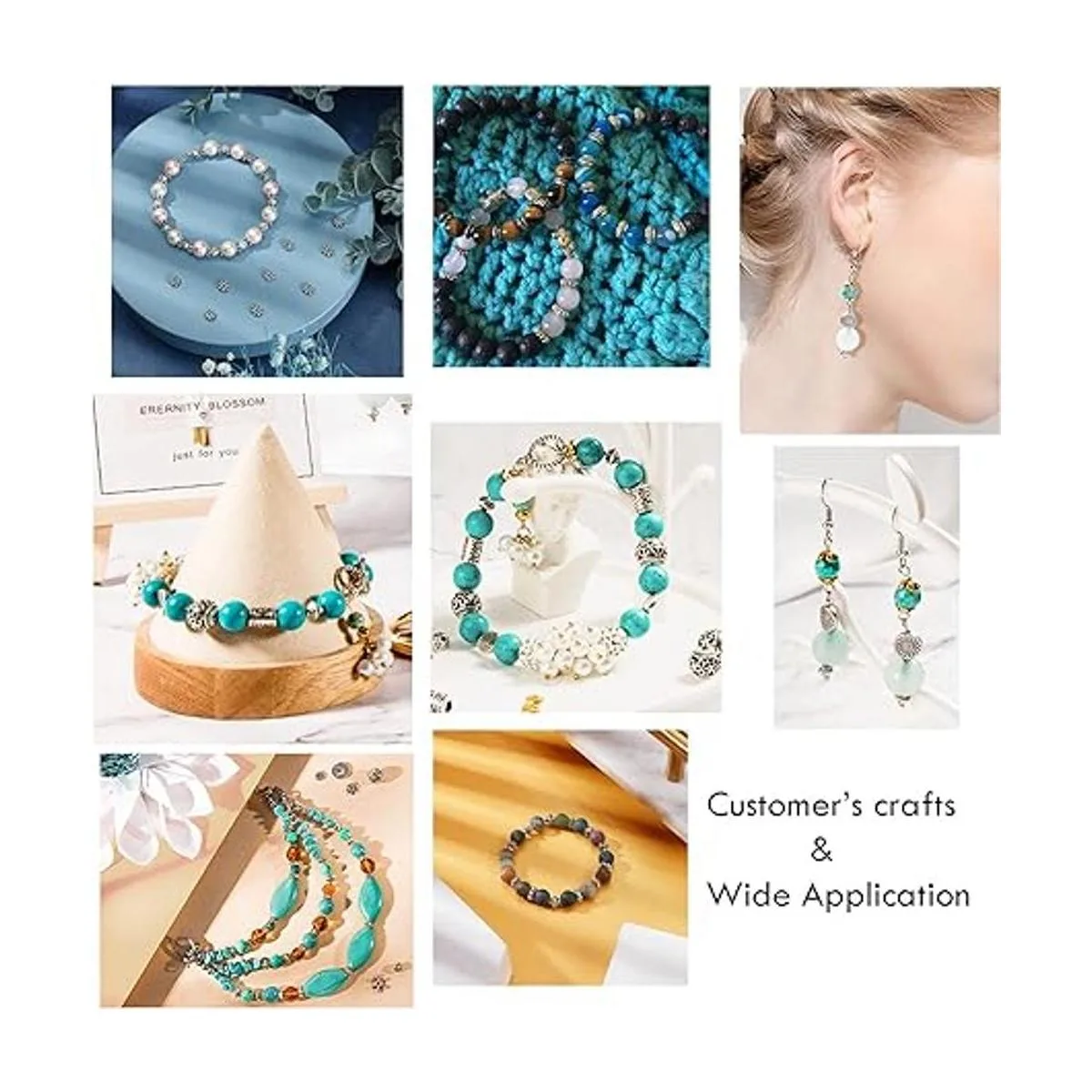 Cuentas Ph PandaHall espaciadoras tibetanas de plata