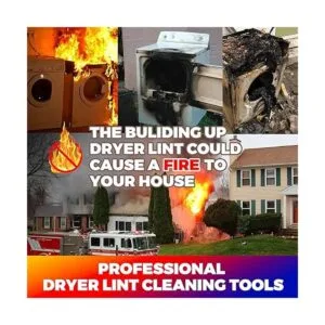 Holikme Kit de limpiador de ventilación para secadora de_5