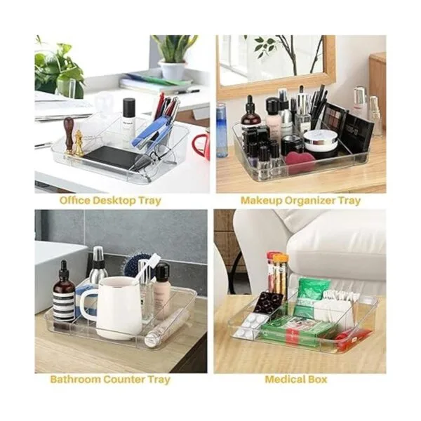 SUNFICON Bandeja organizadora de maquillaje vitrina de