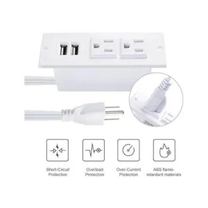 Toma de corriente empotrada para conferencias con puertos_4