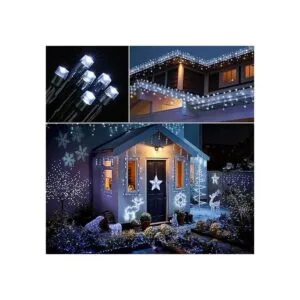 Toodour Luces solares de Navidad 200 luces LED 8 modos