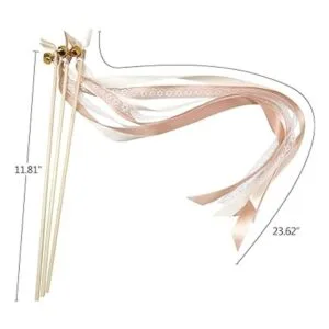 Cieovo Paquete de 50 varitas de hadas de cinta_3